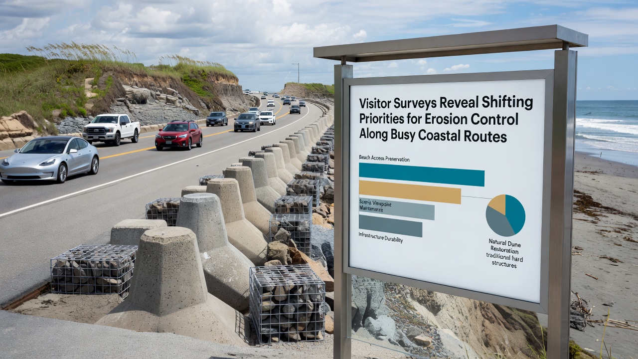 Survey data collection on a coastal erosion site